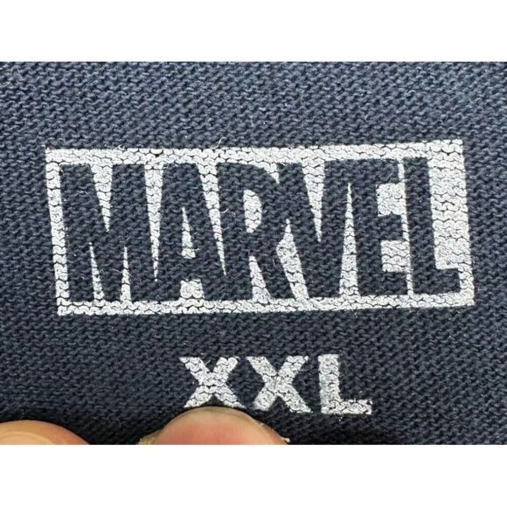 Captain America T Shirt Mens 2XL Blue Marvel Shield Graphic Tee Shirt NEW - Picture 4 of 8